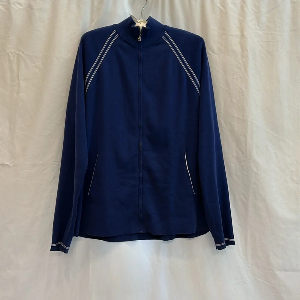 Banana Republic Blue with White Stripe Sweater size L